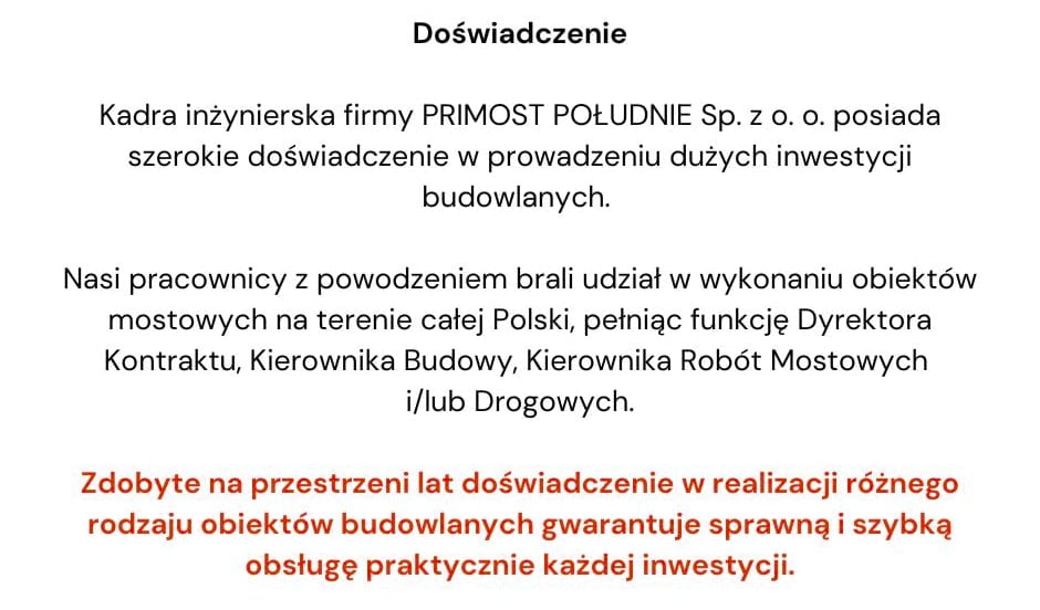 opis firmy